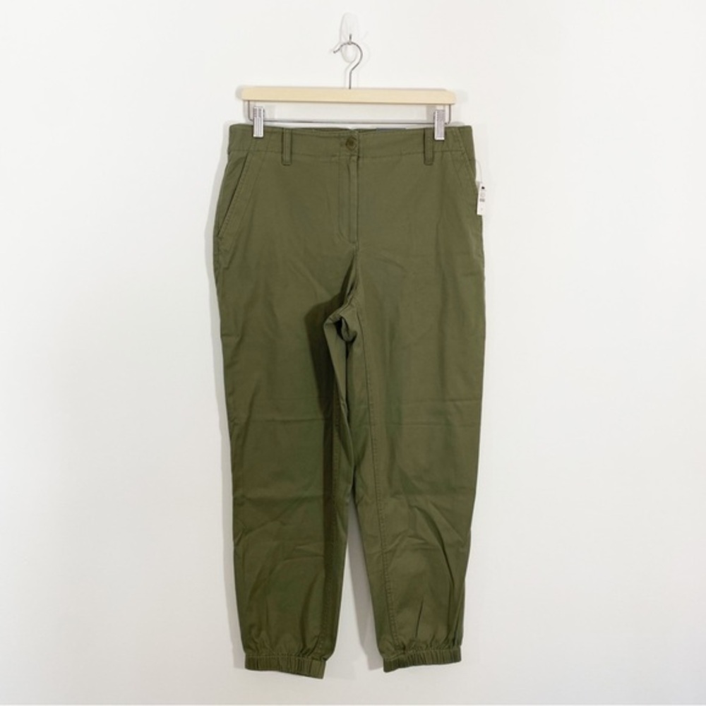 Talbots NWT 8 Army Green Jogger Pants Pull on Cropped‎